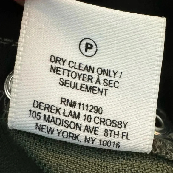 DEREK LAM 10 CROSBY | NWOT Easy Cargo Pants w Grommets Utility Military Green 0 - Picture 6 of 10